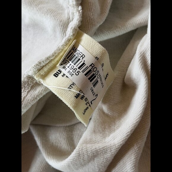 Buck Mason Polo Shirt XL Mens Ivory Short Sleeve Woven Cotton - Picture 9 of 9